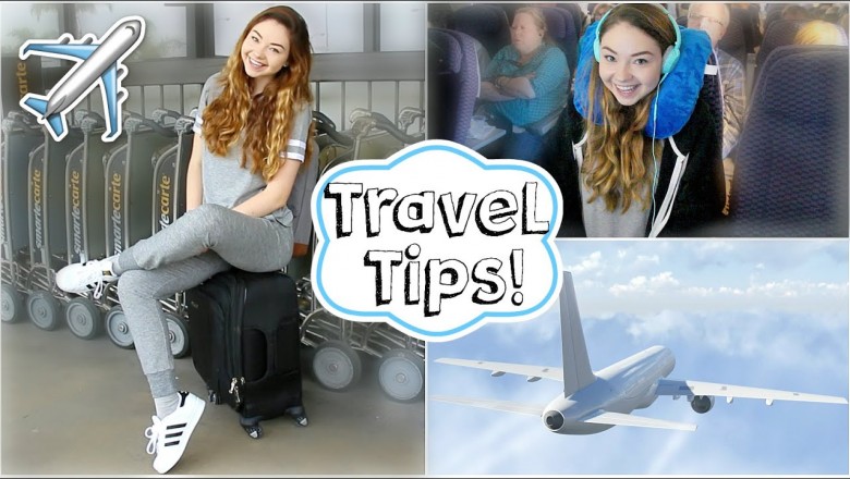 Airplane / Travel Tips + Easy Makeup and Outfit