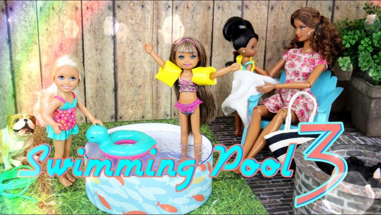 DIY How to make a Doll Swimming Pool