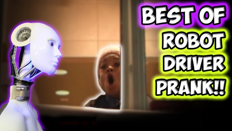 Best of drive thru Robot Prank