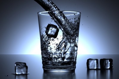 Drinking water to improve your health.